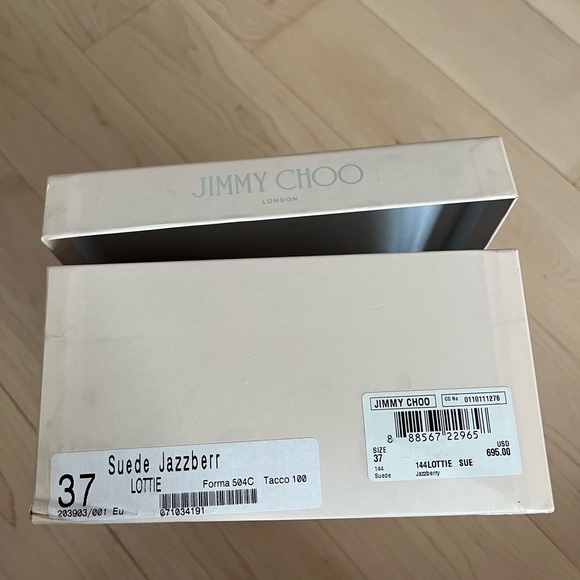 Jimmy Choo Lottie Sandals 100mm in Pink - Picture 8 of 8